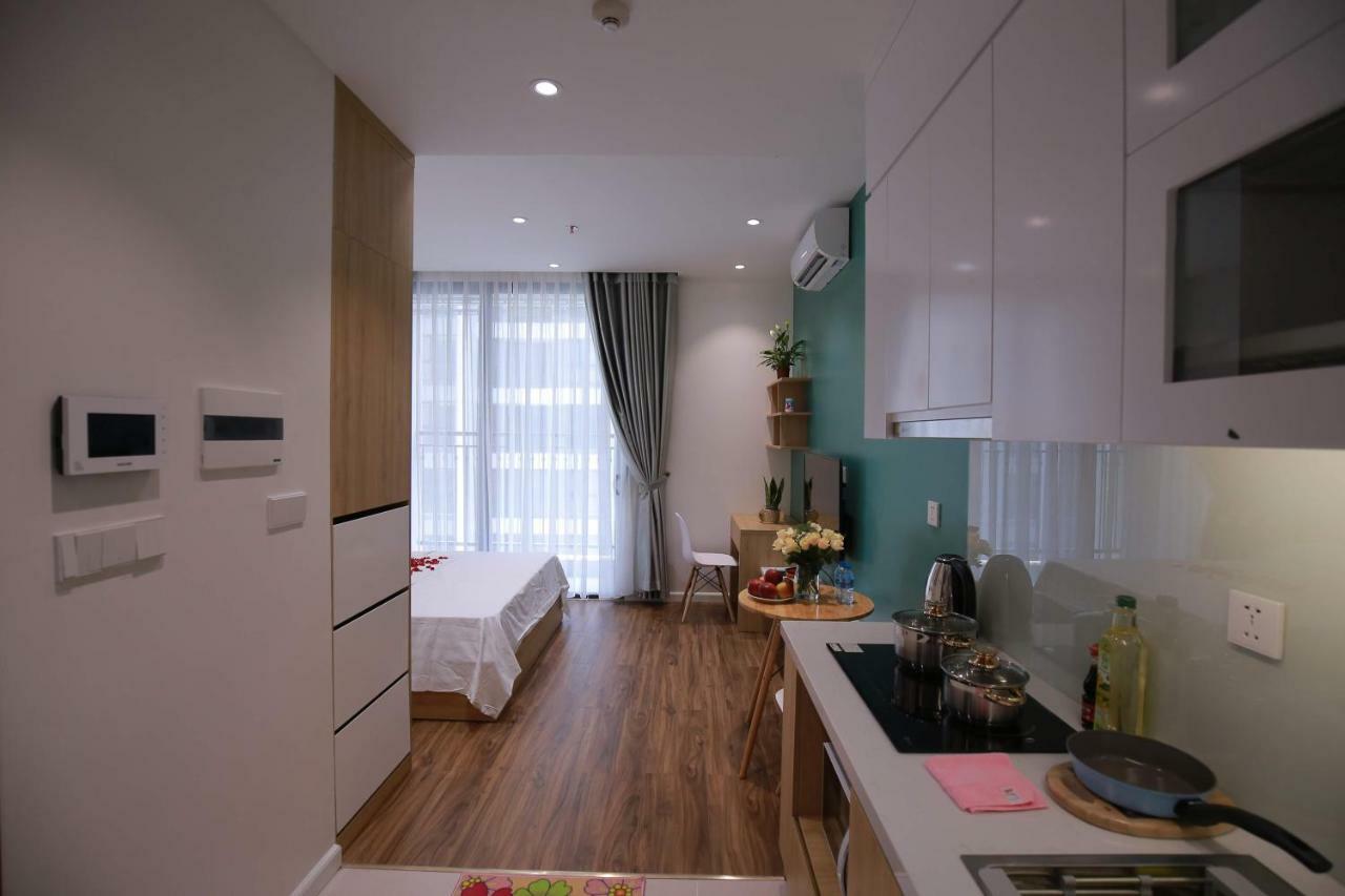 Rosy Home - Luxury Studio Apartment - Vinhomes Green Bay Hanoï Extérieur photo